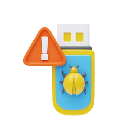 Usb Virus  3D Icon