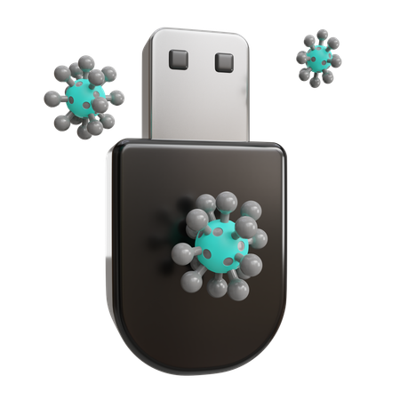 Usb Virus  3D Icon