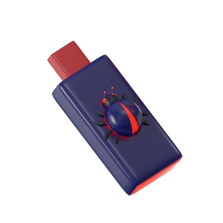 Vírus USB  3D Icon