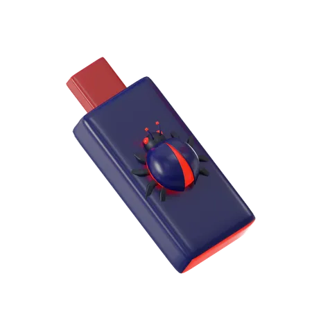 Vírus USB  3D Icon