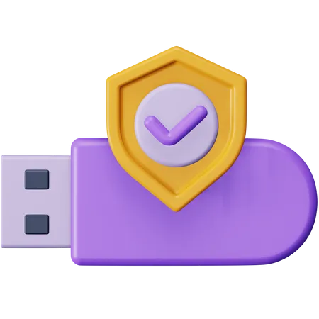 Usbdrive Security  3D Icon