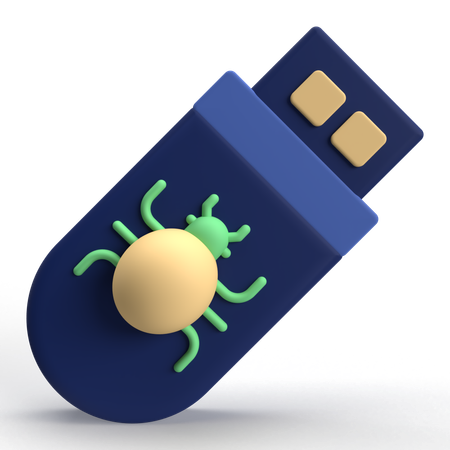 Usbdrive Virus  3D Icon