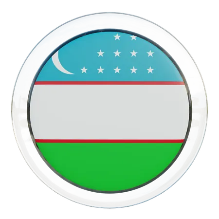 Usbekistan-Flagge  3D Flag