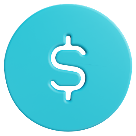 Usd Circle  3D Icon