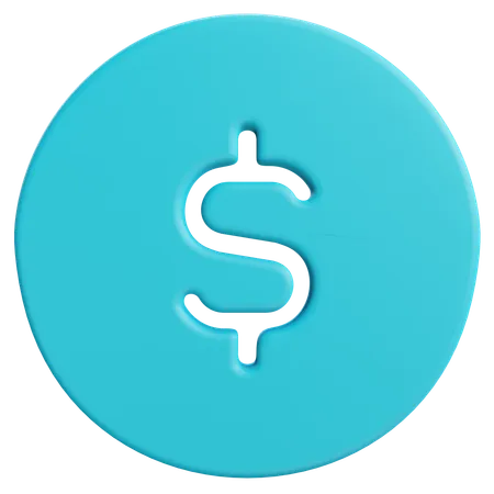 Usd Circle  3D Icon