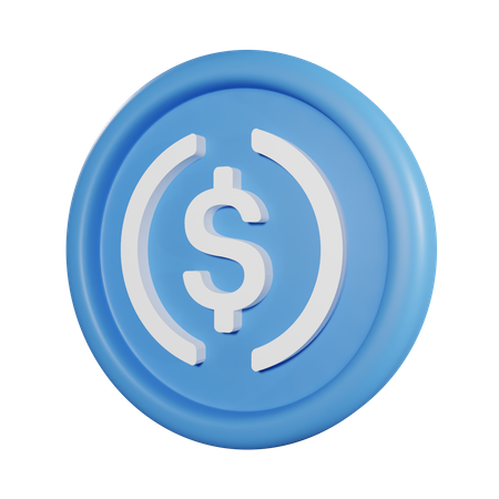 USD Coin  3D Icon