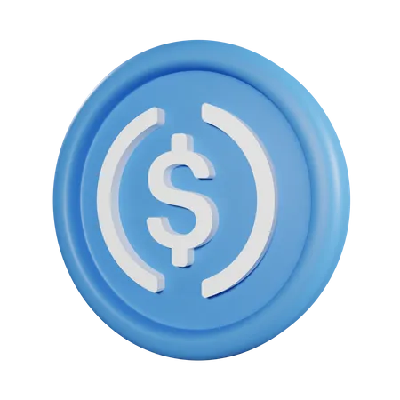 USD Coin  3D Icon