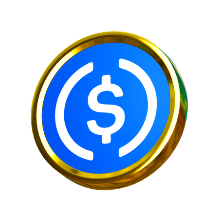 USD Coin  3D Icon