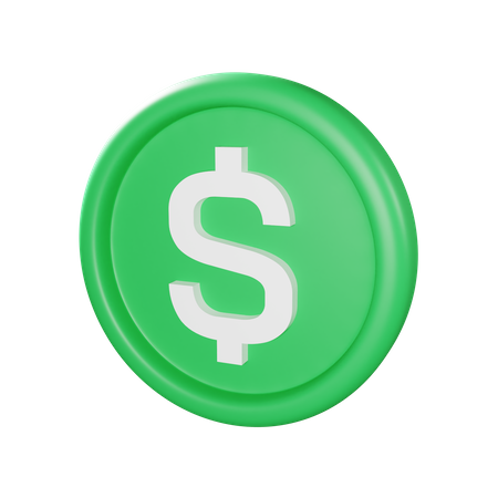 USD coin  3D Icon