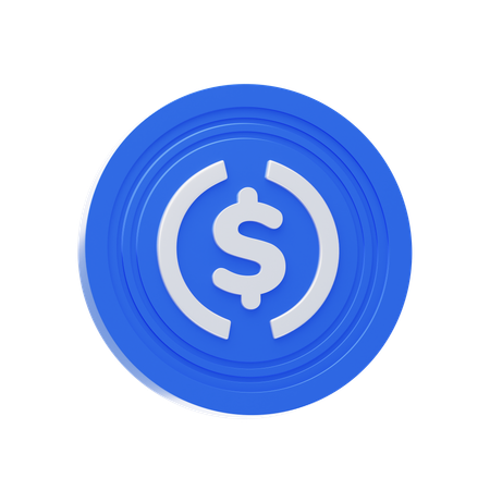 USD Coin  3D Icon