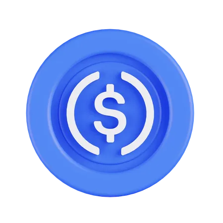 Usd coin  3D Illustration