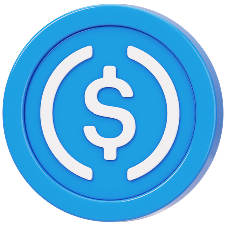 USD Coin (USDC)  3D Icon