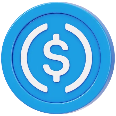 USD Coin (USDC)  3D Icon