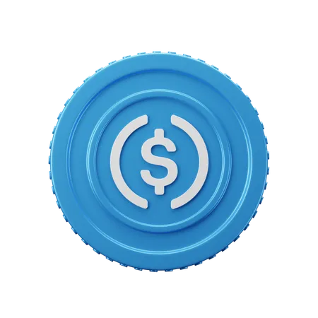 USD Coin USDC  3D Icon