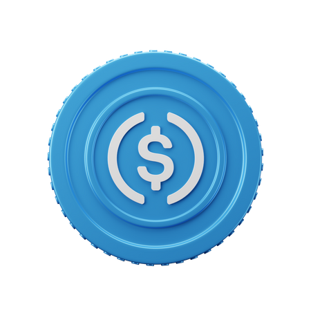 USD Coin USDC 3D Icon