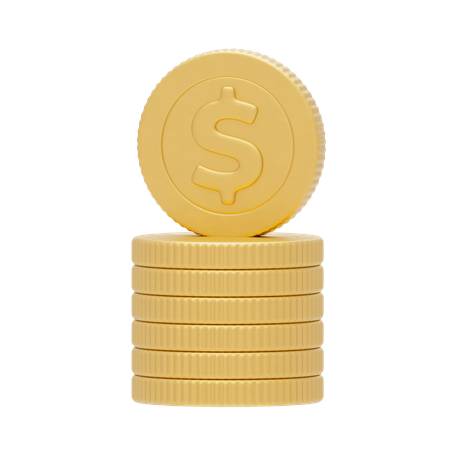 USD Coins 3D Icon
