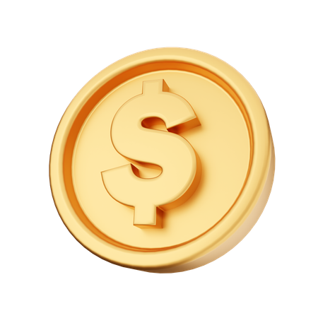 Usd Dollar  3D Icon