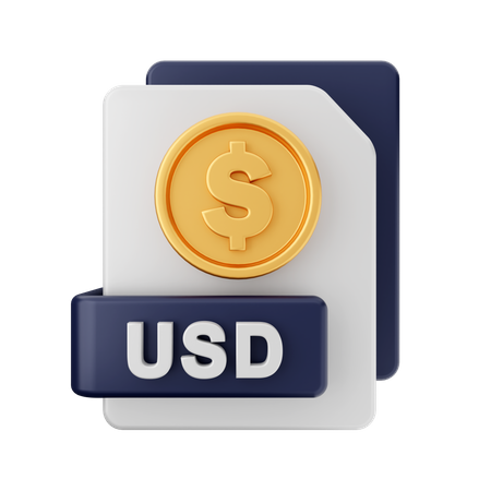 Usd Money  3D Icon