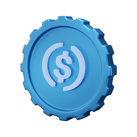 Us-dollarmünze  3D Icon