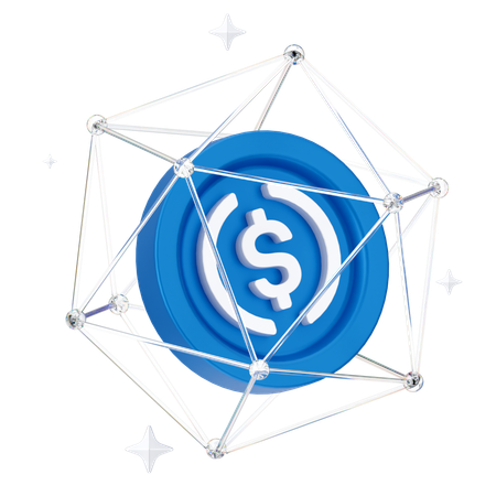 USD network  3D Icon