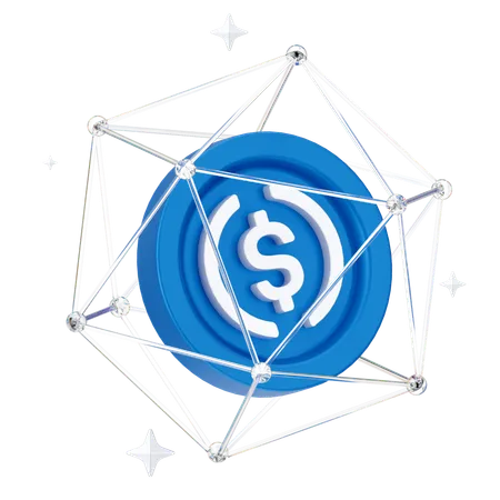 USD network  3D Icon