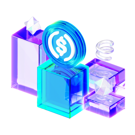 Usdc  3D Icon
