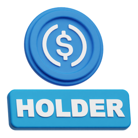 USDC 홀더  3D Icon