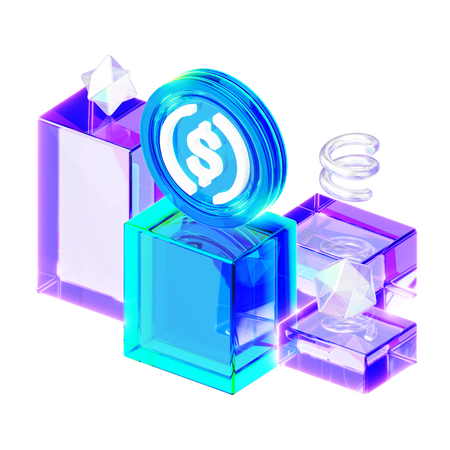 Usdc  3D Icon