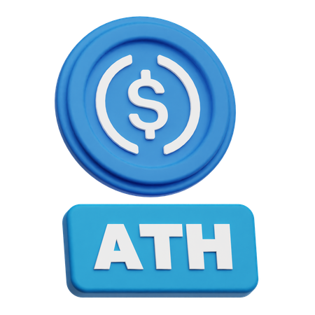 USDC ATH  3D Icon