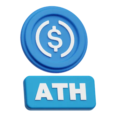 USDC ATH  3D Icon