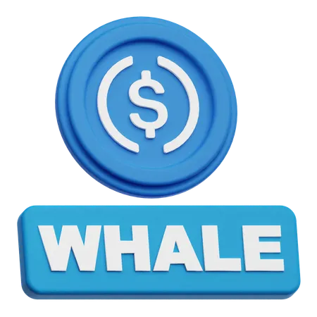 Baleia usdc  3D Icon