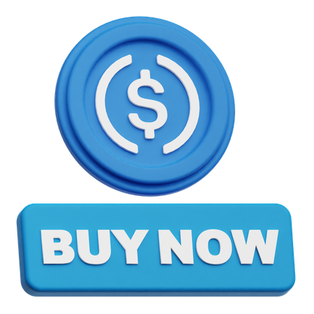 USDC  buy now  3D Icon