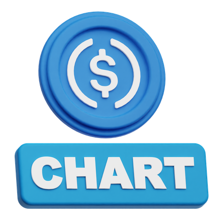USDC  chart  3D Icon