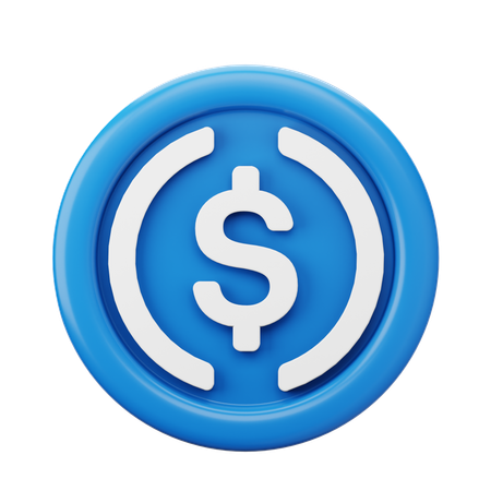 Usdc Coin  3D Icon