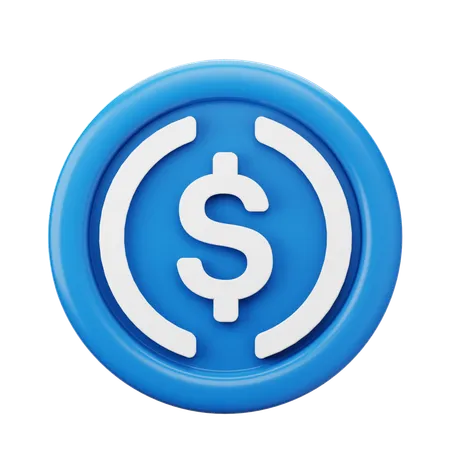 Usdc Coin  3D Icon