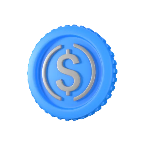 USDC Coin  3D Icon