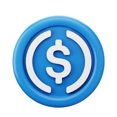 Usdc Coin  3D Icon
