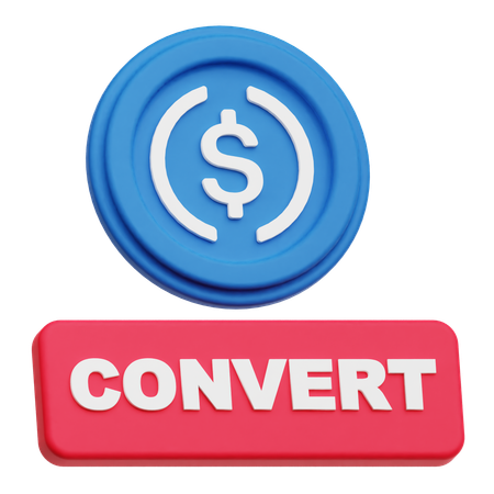 USDC  convert  3D Icon