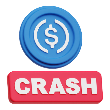 Usdc Crash  3D Icon