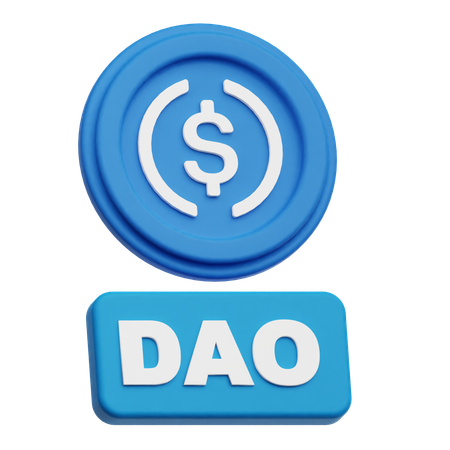Usdc Dao  3D Icon