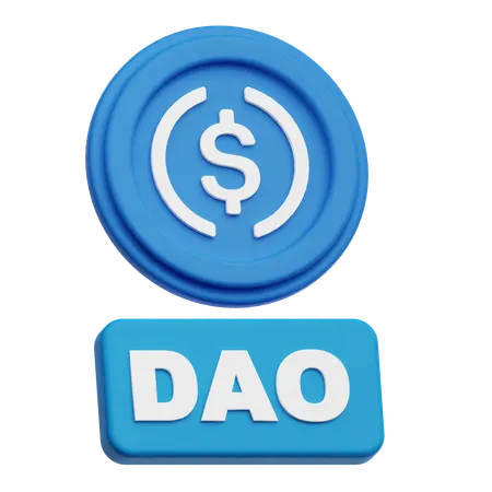 Usdc Dao  3D Icon