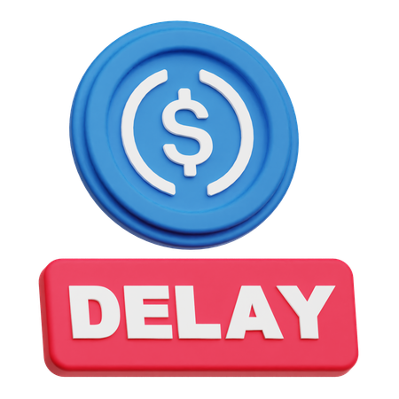 USDC delay  3D Icon
