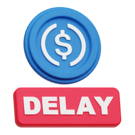 USDC delay  3D Icon