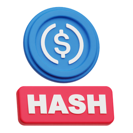 Usdc Hash  3D Icon