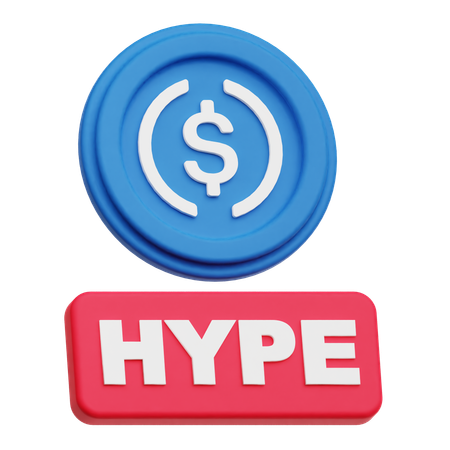 Usdc Hype  3D Icon