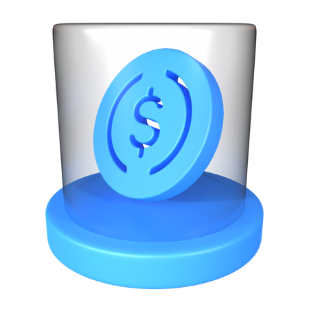 USDC-Kryptomünze  3D Icon