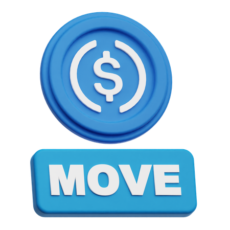 USDC  move  3D Icon