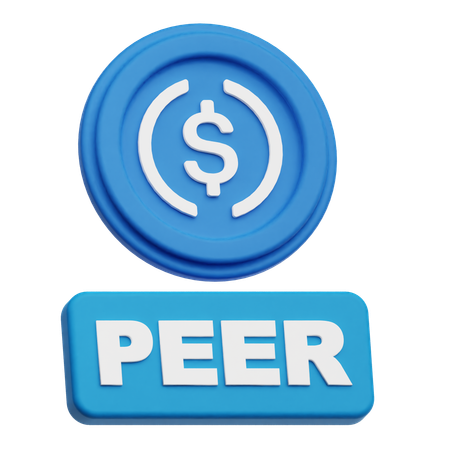 USDCピア  3D Icon