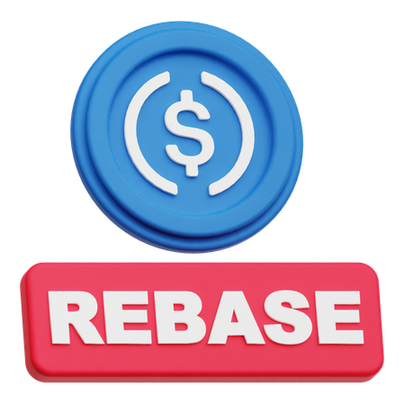 Usdc Rebase  3D Icon