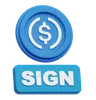 USDC  sign